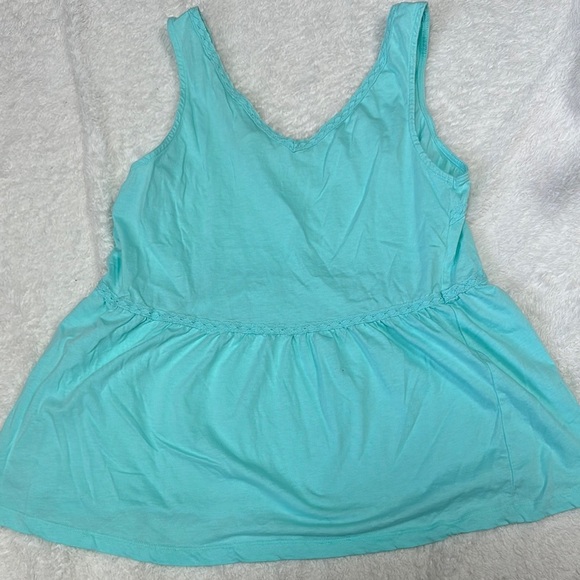 Matilda Jane Blue Summer Peplum Tank Top - Picture 3 of 5